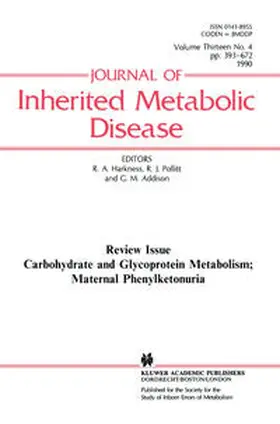 Harkness / Pollitt / Addison |  Carbohydrate and Glycoprotein Metabolism; Maternal Phenylketonuria | eBook | Sack Fachmedien