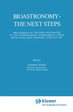 Marx |  Bioastronomy - The Next Steps | eBook | Sack Fachmedien