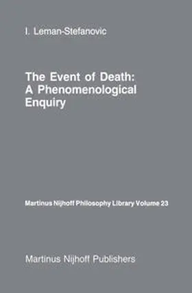 Leman-Stefanovic |  The Event of Death: a Phenomenological Enquiry | eBook | Sack Fachmedien