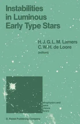 Lamers / de Loore | Instabilities in Luminous Early Type Stars | E-Book | sack.de