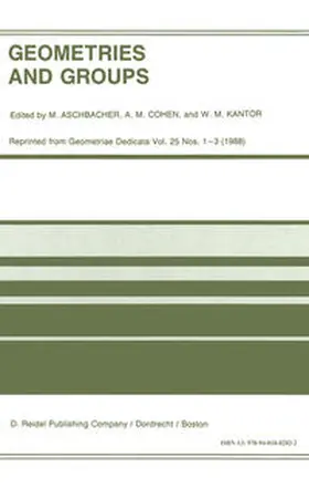 Aschbacher / Cohen / Kantor |  Geometries and Groups | eBook | Sack Fachmedien