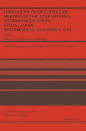 Kitamura / Budding |  Third Asian-Pacific Regional Meeting of the International Astronomical Union | eBook | Sack Fachmedien