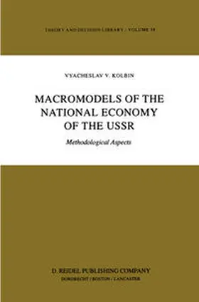 Kolbin |  Macromodels of the National Economy of the USSR | eBook | Sack Fachmedien