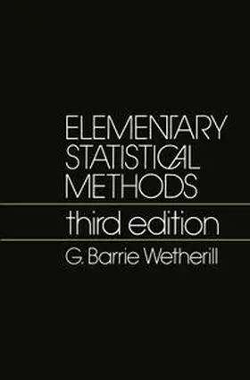 Wetherill |  Elementary Statistical Methods | eBook | Sack Fachmedien
