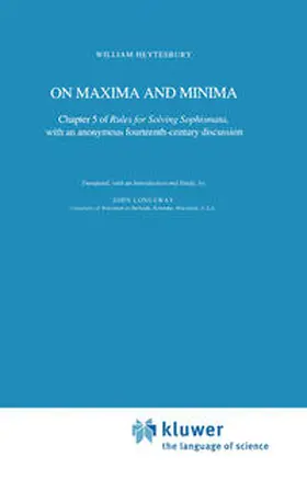 Heytesbury |  On Maxima and Minima | eBook | Sack Fachmedien