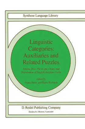 Richards / Heny |  Linguistic Categories: Auxiliaries and Related Puzzles | Buch |  Sack Fachmedien