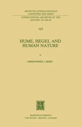 Berry | Hume, Hegel and Human Nature | E-Book | sack.de