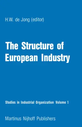 Jong |  The Structure of European Industry | Buch |  Sack Fachmedien
