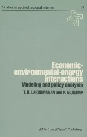 Lakshmanan |  Economic-Environmental-Energy Interactions | Buch |  Sack Fachmedien