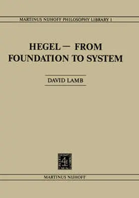 Lamb |  Hegel—From Foundation to System | eBook | Sack Fachmedien