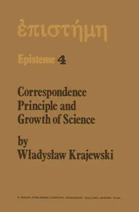 Krajewski |  Correspondence Principle and Growth of Science | eBook | Sack Fachmedien