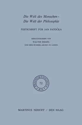 Biemel |  Die Welt des Menschen-Die Welt der Philosophie | Buch |  Sack Fachmedien