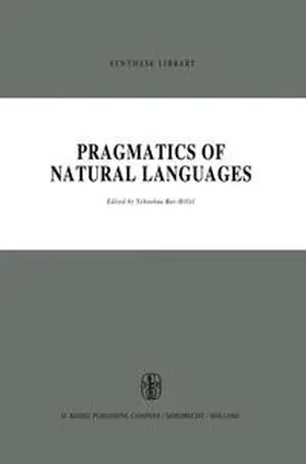 Bar-Hillel |  Pragmatics of Natural Languages | eBook | Sack Fachmedien