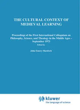 Murdoch / Sylla |  The Cultural Context of Medieval Learning | eBook | Sack Fachmedien