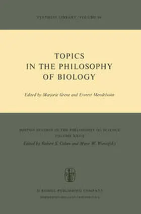 Grene / Mendelson | Topics in the Philosophy of Biology | E-Book | sack.de