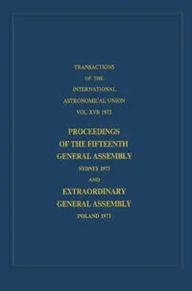 Contopoulos / Jappel |  Transactions of the International Astronomical Union | eBook | Sack Fachmedien