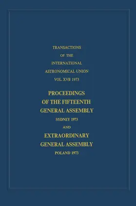 Jappel / Contopoulos |  Transactions of the International Astronomical Union | Buch |  Sack Fachmedien