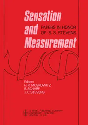 Moskowitz / Scharf / Stevens |  Sensation and Measurement | eBook | Sack Fachmedien