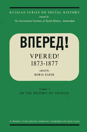 Sapir |  “Vpered!” 1873–1877 | eBook | Sack Fachmedien