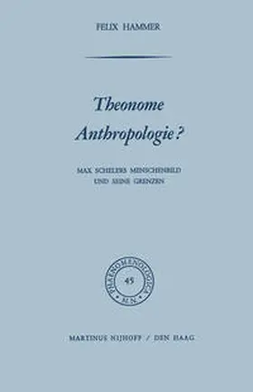Hammer |  Theonome Anthropologie? | eBook | Sack Fachmedien