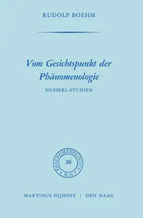 Boehm | Vom Gesichtspunkt der Phänomenologie | E-Book | www2.sack.de