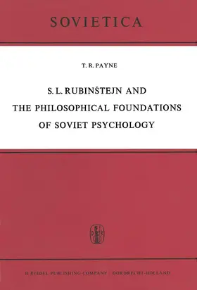 Payne |  S. L. Rubin¿tejn and the Philosophical Foundations of Soviet Psychology | Buch |  Sack Fachmedien