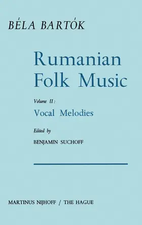 Bartok / Suchoff |  Rumanian Folk Music | Buch |  Sack Fachmedien