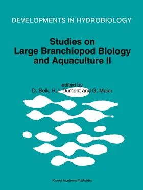 Belk / Dumont / Maier |  Studies on Large Branchiopod Biology and Aquaculture II | Buch |  Sack Fachmedien