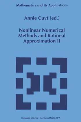 Cuyt |  Nonlinear Numerical Methods and Rational Approximation II | Buch |  Sack Fachmedien