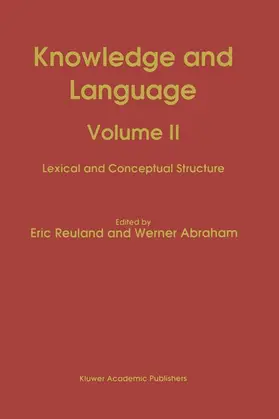 Abraham / Reuland |  Knowledge and Language | Buch |  Sack Fachmedien