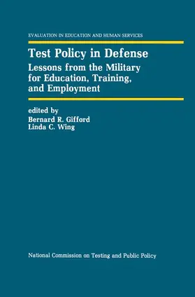 Gifford / Wing |  Test Policy in Defense | Buch |  Sack Fachmedien