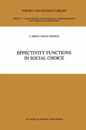 Keiding / Abdou |  Effectivity Functions in Social Choice | Buch |  Sack Fachmedien