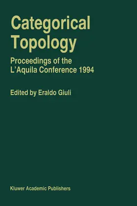 Giuli | Categorical Topology | Buch | 978-94-010-6602-0 | sack.de