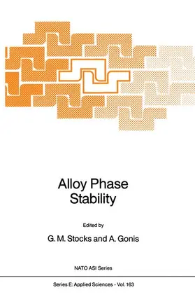 Gonis / Stocks | Alloy Phase Stability | Buch | 978-94-010-6901-4 | www2.sack.de