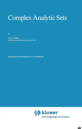 Chirka | Complex Analytic Sets | Buch | 978-94-010-7565-7 | sack.de
