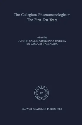 Sallis / Moneta / Taminiaux |  The Collegium Phaenomenologicum, The First Ten Years | Buch |  Sack Fachmedien