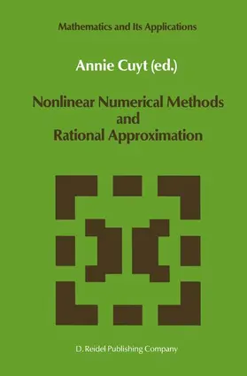 Cuyt |  Nonlinear Numerical Methods and Rational Approximation | Buch |  Sack Fachmedien