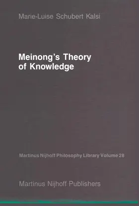 Kalsi |  Meinong's Theory of Knowledge | Buch |  Sack Fachmedien