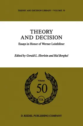 Berghel / Eberlein |  Theory and Decision | Buch |  Sack Fachmedien