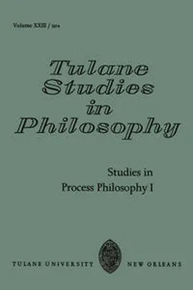 Whittemore |  Studies in Process Philosophy I | eBook | Sack Fachmedien