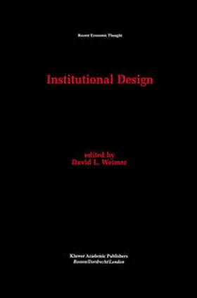 Weimer |  Institutional Design | eBook | Sack Fachmedien
