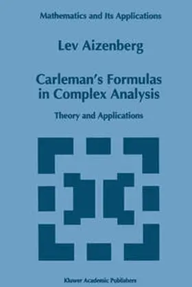 Aizenberg |  Carleman’s Formulas in Complex Analysis | eBook | Sack Fachmedien