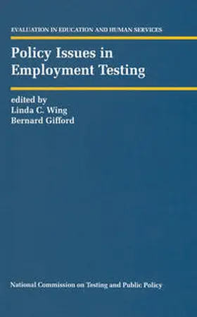 Wing / Gifford |  Policy Issues in Employment Testing | eBook | Sack Fachmedien