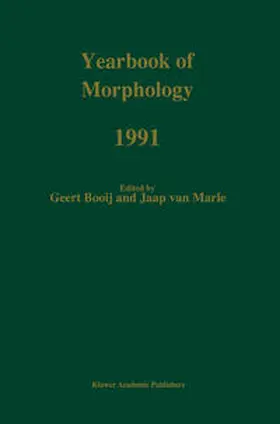 Booij / van Marle |  Yearbook of Morphology 1991 | eBook | Sack Fachmedien