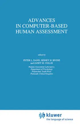 Dann / Irvine / Collis |  Advances in Computer-Based Human Assessment | eBook | Sack Fachmedien