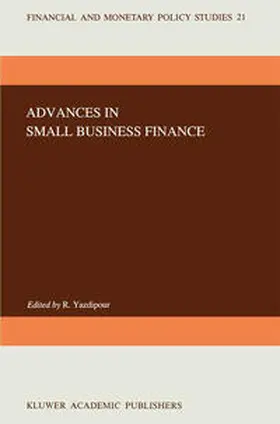 Yazdipour |  Advances in Small Business Finance | eBook | Sack Fachmedien