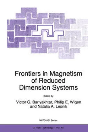 Bar'yakhtar / Wigen |  Frontiers in Magnetism of Reduced Dimension Systems | eBook | Sack Fachmedien