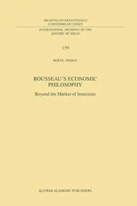 Fridén | Rousseau’s Economic Philosophy | E-Book | www2.sack.de