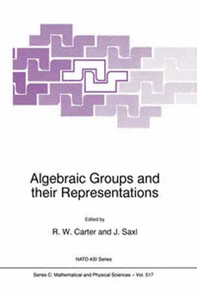 Carter / Saxl |  Algebraic Groups and their Representations | eBook | Sack Fachmedien