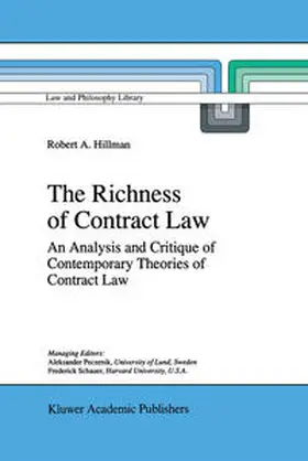 Hillman | The Richness of Contract Law | E-Book | sack.de